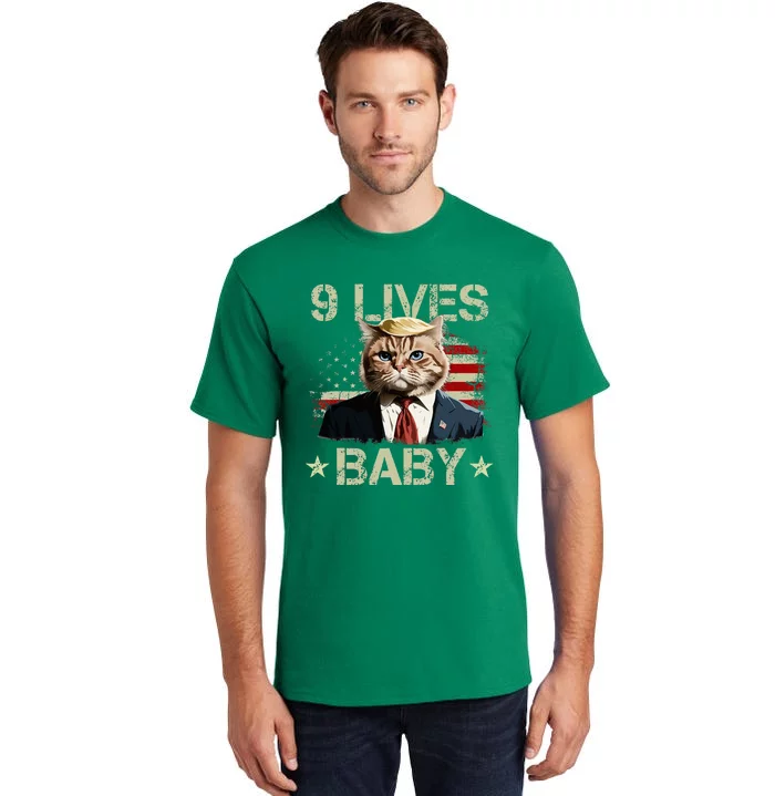 Cat Trump 9 Lives Baby Trump Cat 9 Lives Baby Tall T-Shirt