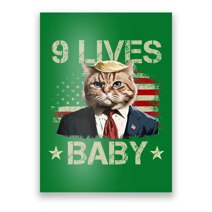 Cat Trump 9 Lives Baby Trump Cat 9 Lives Baby Poster