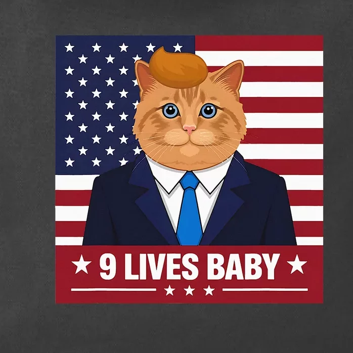 Cat Trump 9 Lives Baby Even My Cat Loves Trump 2024 Zip Tote Bag