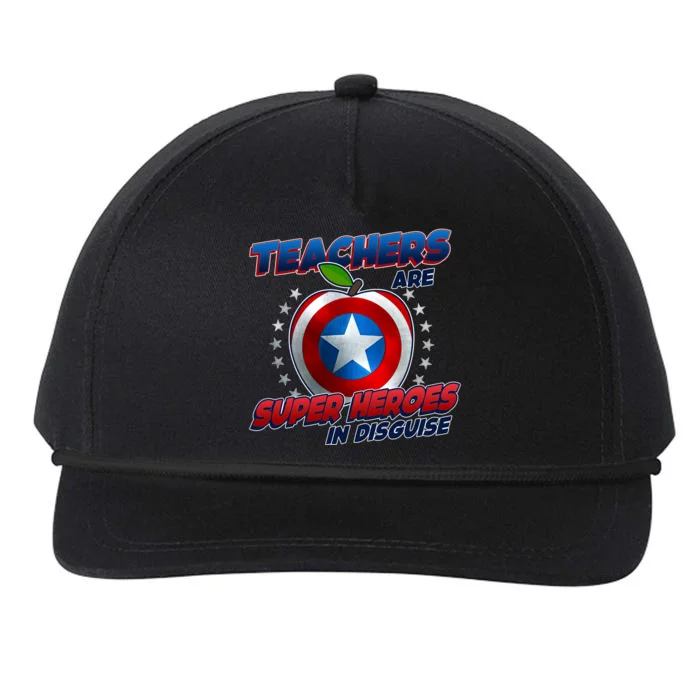 Cool Teachers Are Super Heroes In Disguise Snapback Five-Panel Rope Hat