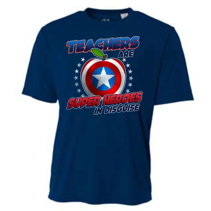 Cool Teachers Are Super Heroes In Disguise Cooling Performance Crew T-Shirt