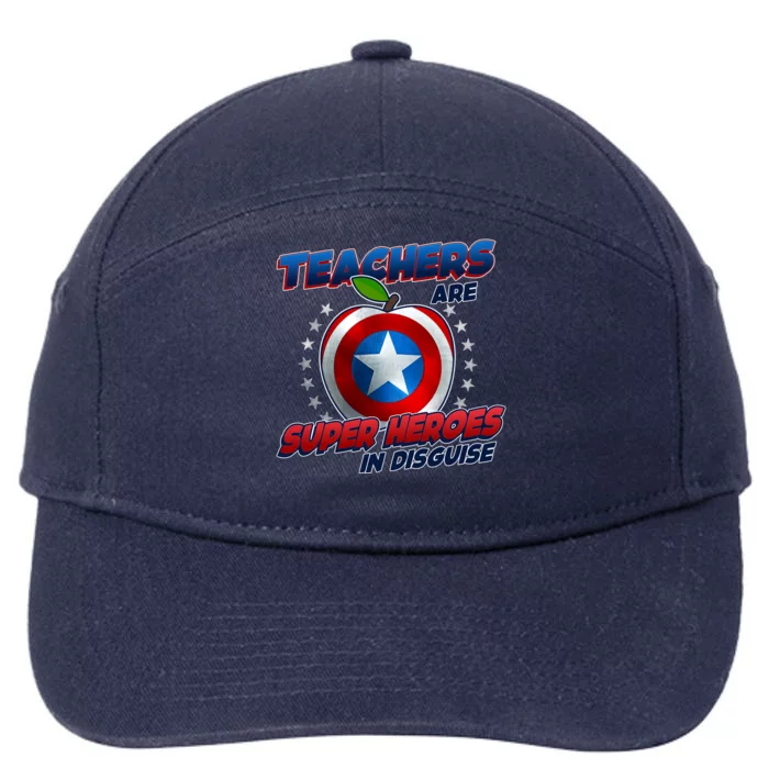 Cool Teachers Are Super Heroes In Disguise 7-Panel Snapback Hat