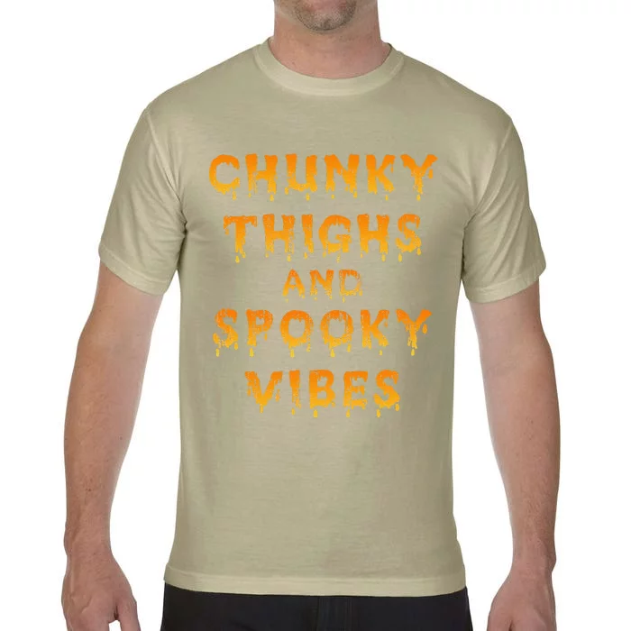 Chunky Thighs And Spooky Vibes Halloween Comfort Colors T-Shirt