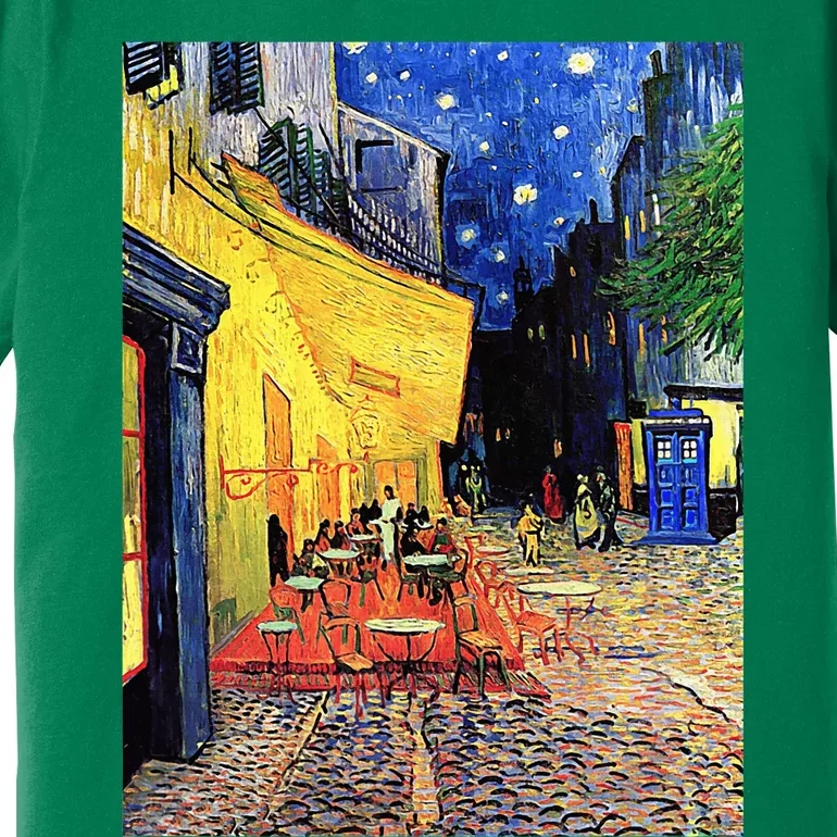 Cafe Terrace At Night Doctor Visit Premium T-Shirt