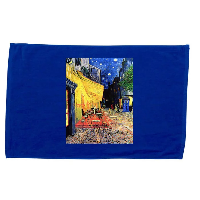 Cafe Terrace At Night Doctor Visit Microfiber Hand Towel