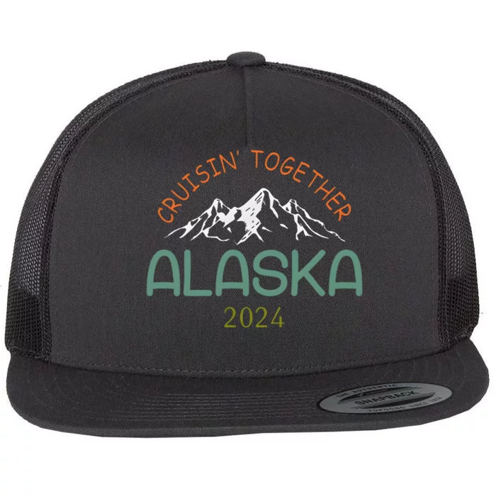 Cruisin Together Alaska 2024 Family Cruise Flat Bill Trucker Hat