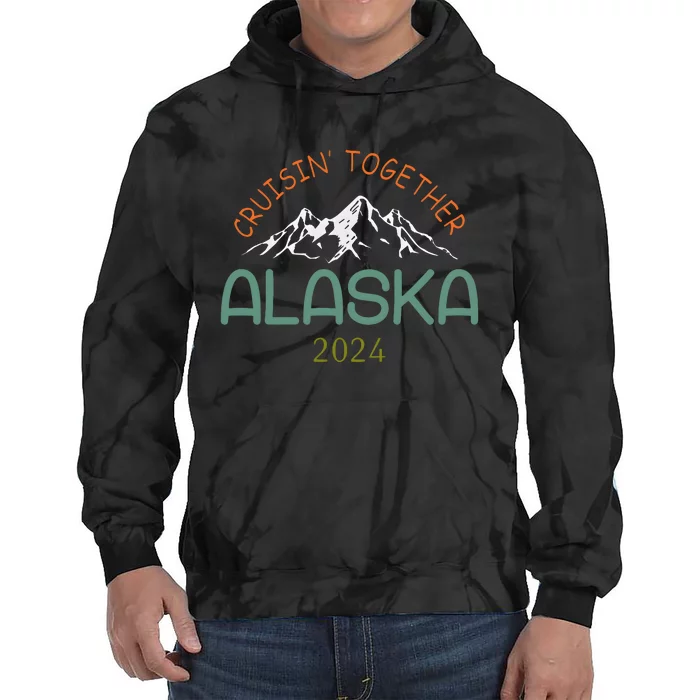 Cruisin Together Alaska 2024 Family Cruise Tie Dye Hoodie