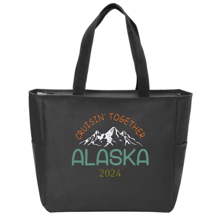 Cruisin Together Alaska 2024 Family Cruise Zip Tote Bag