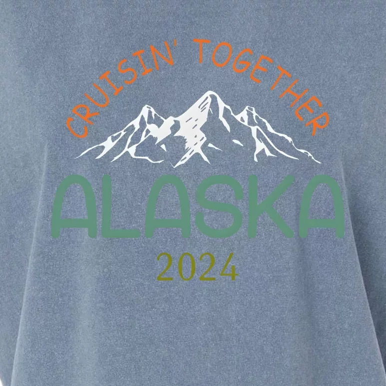 Cruisin Together Alaska 2024 Family Cruise Garment-Dyed Women's Muscle Tee