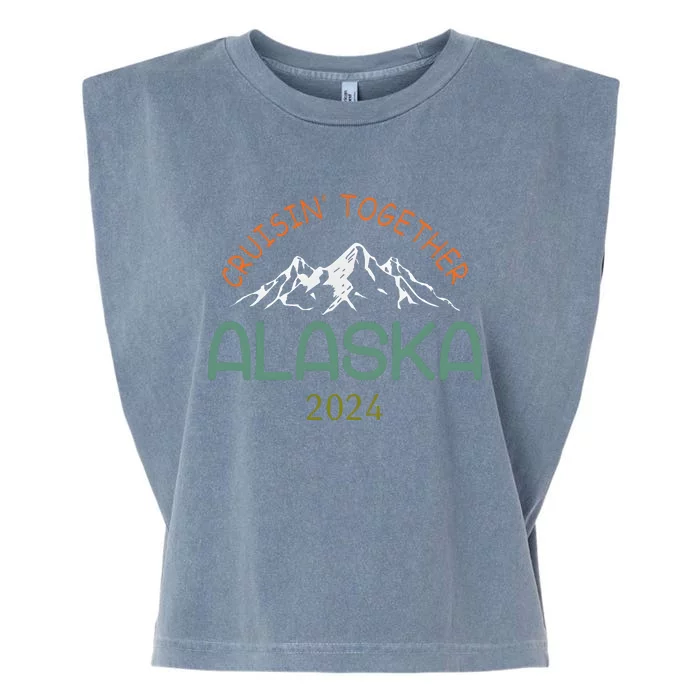 Cruisin Together Alaska 2024 Family Cruise Garment-Dyed Women's Muscle Tee