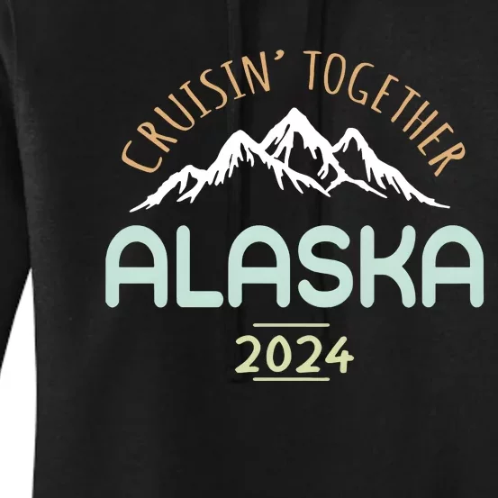 Cruising Together Alaska 2024 Family Trip Family Matching Women's Pullover Hoodie