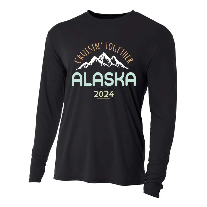 Cruising Together Alaska 2024 Family Trip Family Matching Cooling Performance Long Sleeve Crew