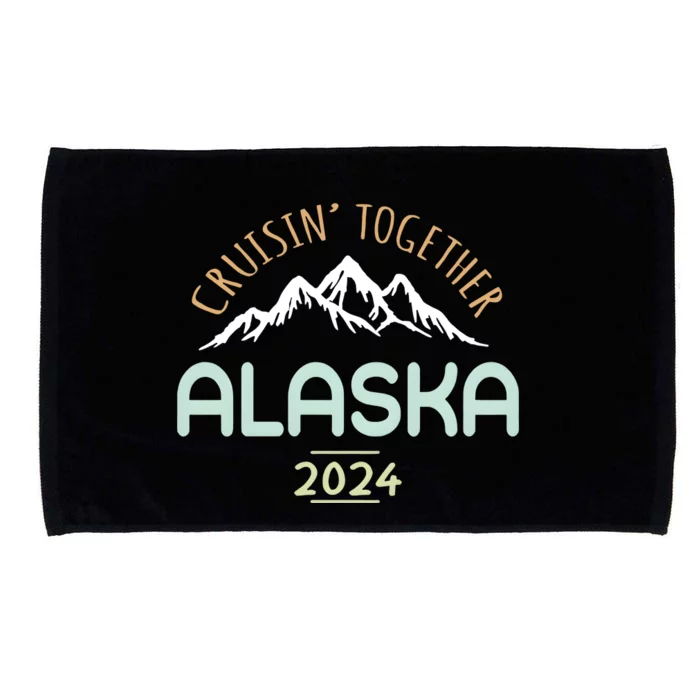 Cruising Together Alaska 2024 Family Trip Family Matching Microfiber Hand Towel