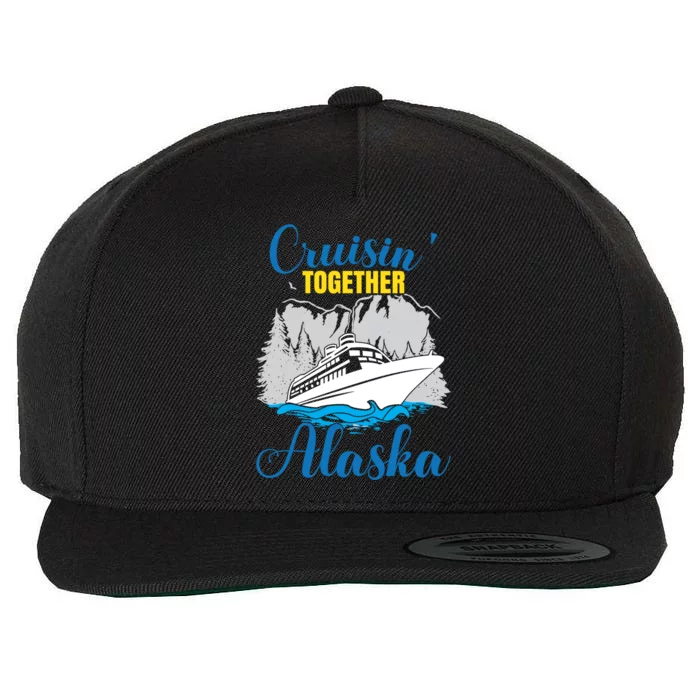 Cruisin' Together Alaska Cute Gift Wool Snapback Cap