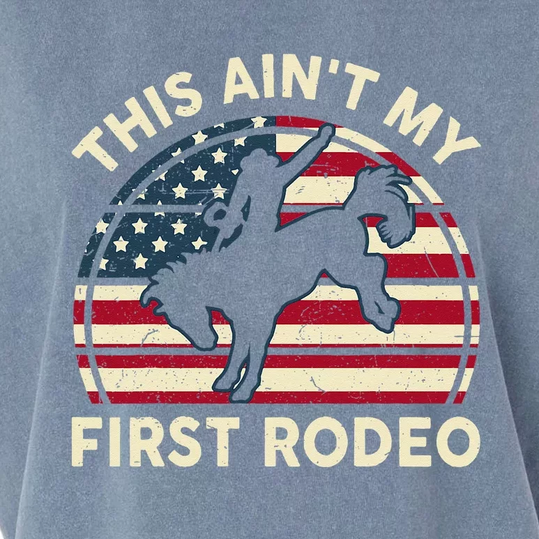 Cowboy This Aint My First Rodeo Wo Horse Riding Garment-Dyed Women's Muscle Tee