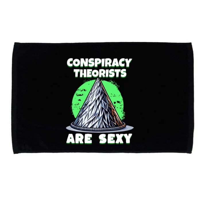 Conspiracy Theorists Are Sexy Tinfoil Hat Truth Seeking Gift Microfiber Hand Towel