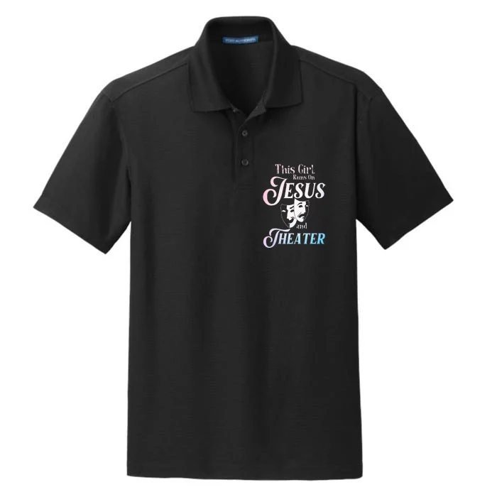 Cute Theatre Art For  Acting Musical Lover Dry Zone Grid Performance Polo