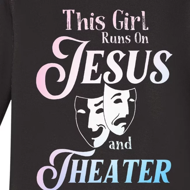 Cute Theatre Art For  Acting Musical Lover Baby Long Sleeve Bodysuit