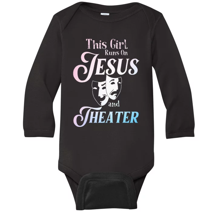 Cute Theatre Art For  Acting Musical Lover Baby Long Sleeve Bodysuit