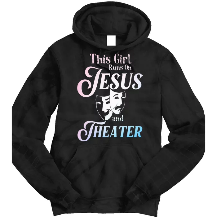 Cute Theatre Art For  Acting Musical Lover Tie Dye Hoodie