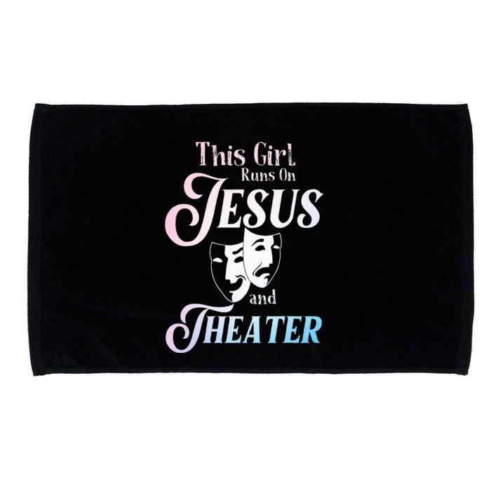 Cute Theatre Art For  Acting Musical Lover Microfiber Hand Towel