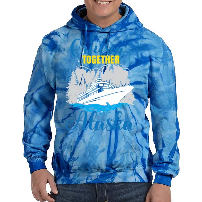 Cruisin' Together Alaska Gift Tie Dye Hoodie