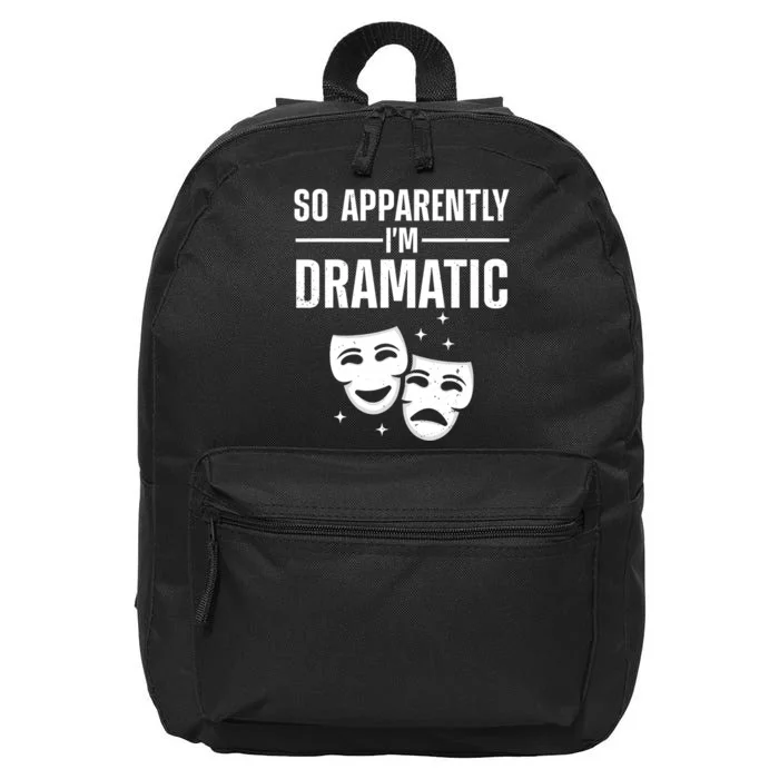 Cool Theater Art Musical Theater Drama Actor 16 in Basic Backpack