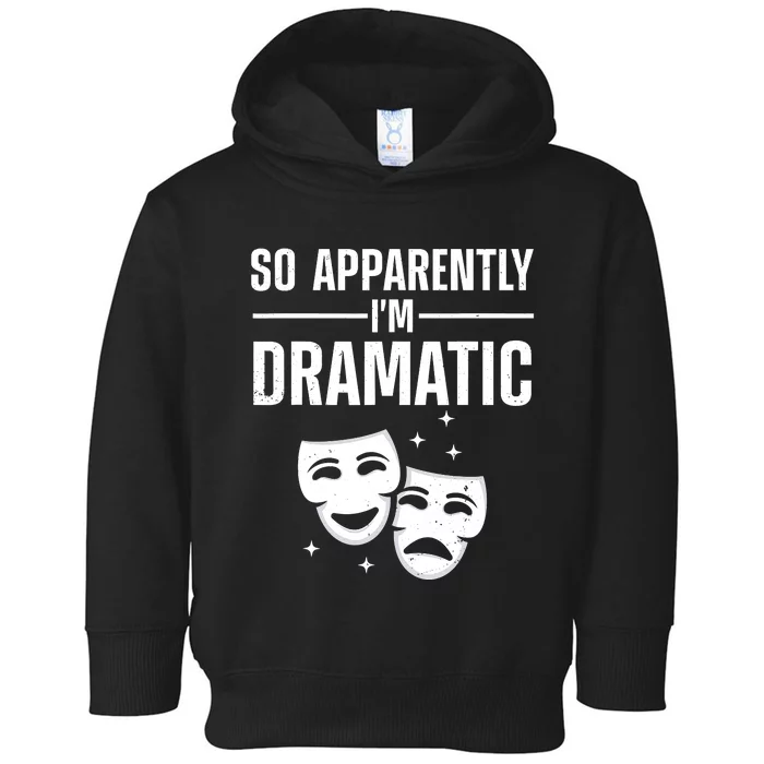 Cool Theater Art Musical Theater Drama Actor Toddler Hoodie