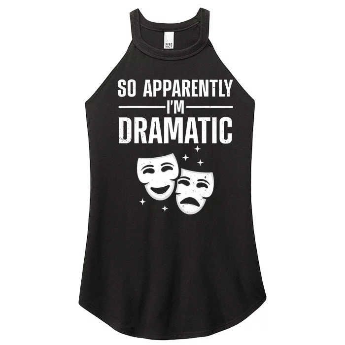 Cool Theater Art Musical Theater Drama Actor Women’s Perfect Tri Rocker Tank