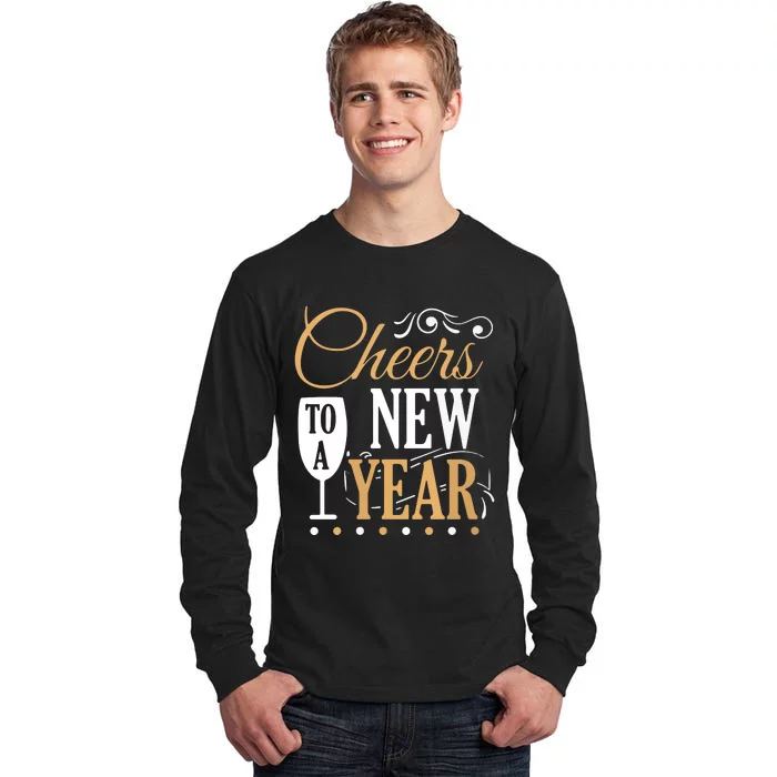 Cheers To A New Year Tall Long Sleeve T-Shirt