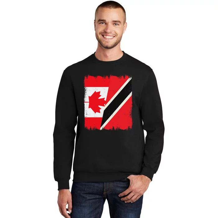 Canada Trinidad And Tobago Flag Canadian Trinidadian Roots Sweatshirt