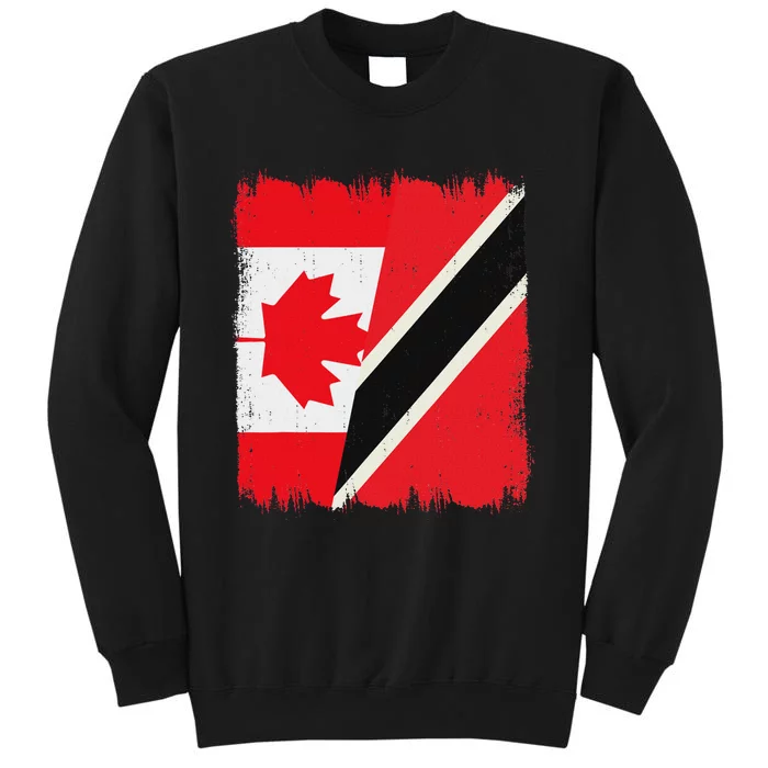 Canada Trinidad And Tobago Flag Canadian Trinidadian Roots Sweatshirt