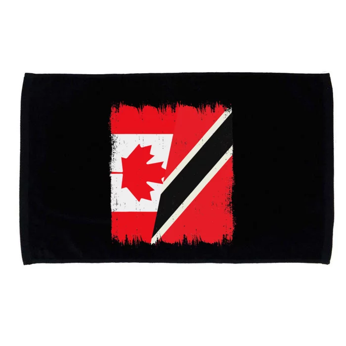 Canada Trinidad And Tobago Flag Canadian Trinidadian Roots Microfiber Hand Towel