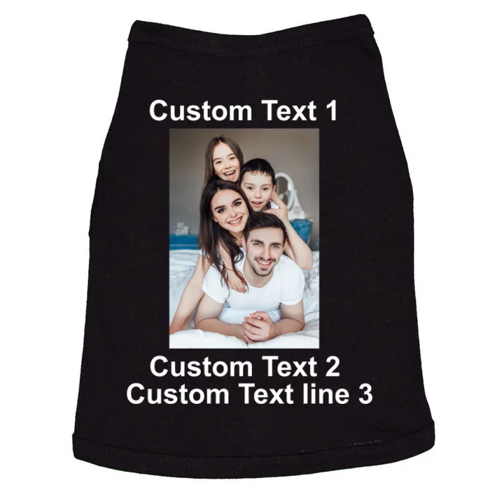 Custom Text Add Photo Picture Personalize Doggie Tank