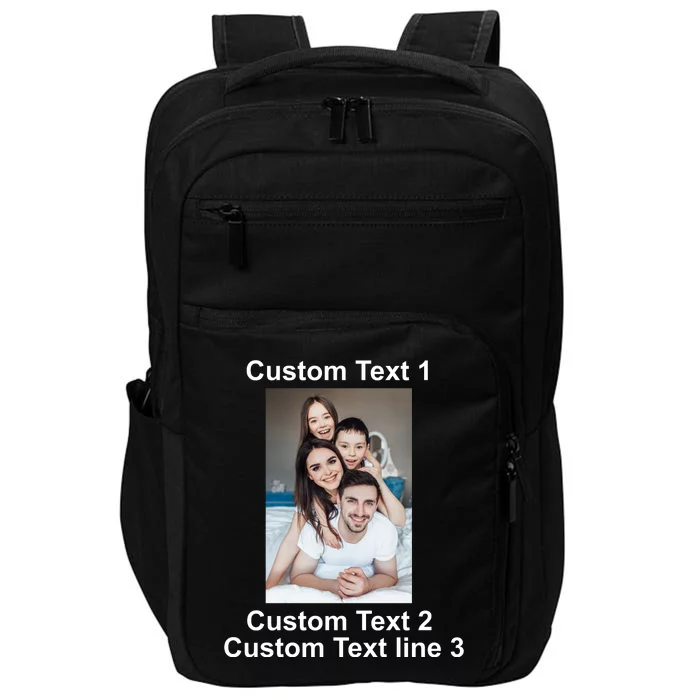 Custom Text Add Photo Picture Personalize Impact Tech Backpack