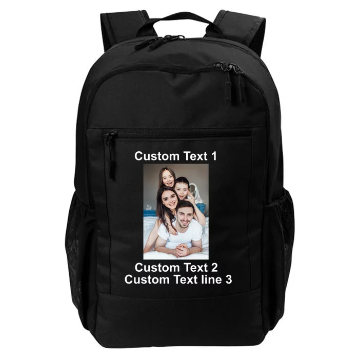 Custom Text Add Photo Picture Personalize Daily Commute Backpack