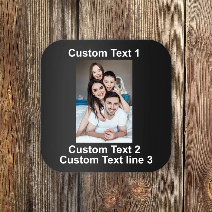 Custom Text Add Photo Picture Personalize Coaster