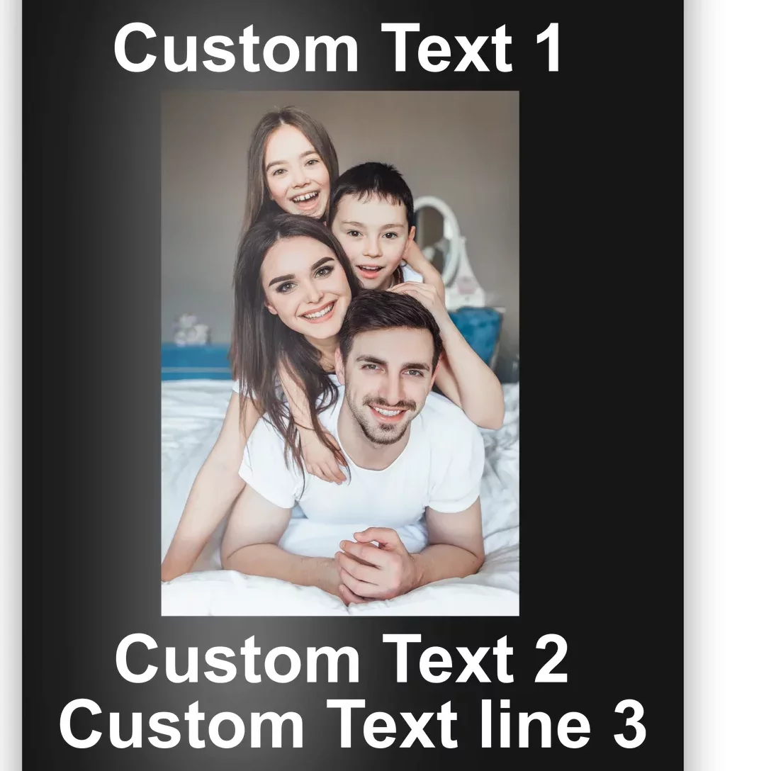 Custom Text Add Photo Picture Personalize Poster