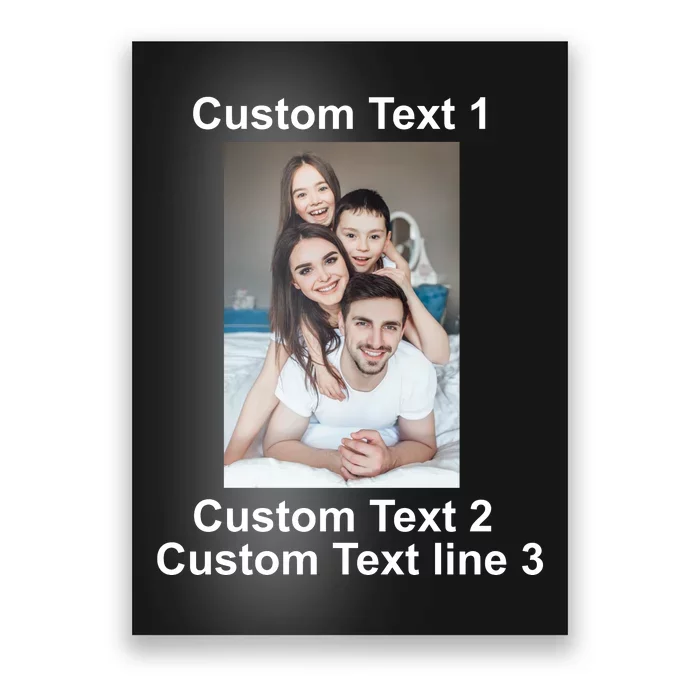 Custom Text Add Photo Picture Personalize Poster