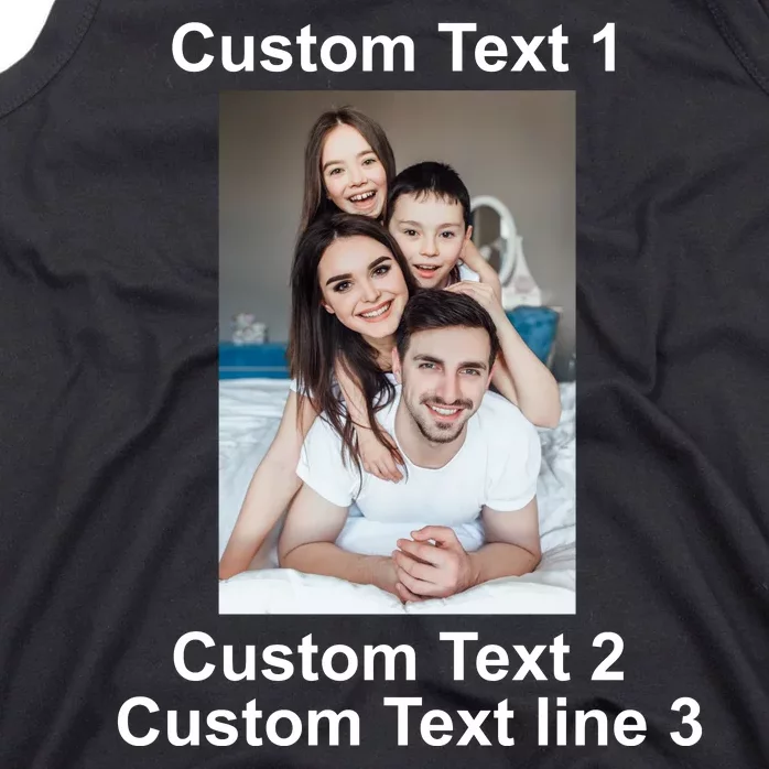 Custom Text Add Photo Picture Personalize Tank Top