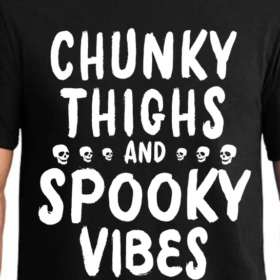 Chunky Thighs And Spooky Vibes Pajama Set