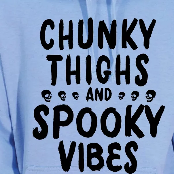 Chunky Thighs And Spooky Vibes Unisex Surf Hoodie