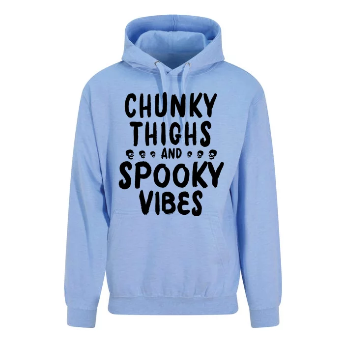 Chunky Thighs And Spooky Vibes Unisex Surf Hoodie