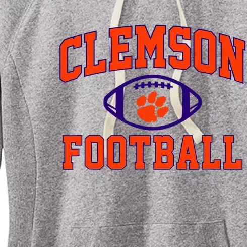 C.L.E.M.S.O.N Tigers Arch Football Women's Fleece Hoodie