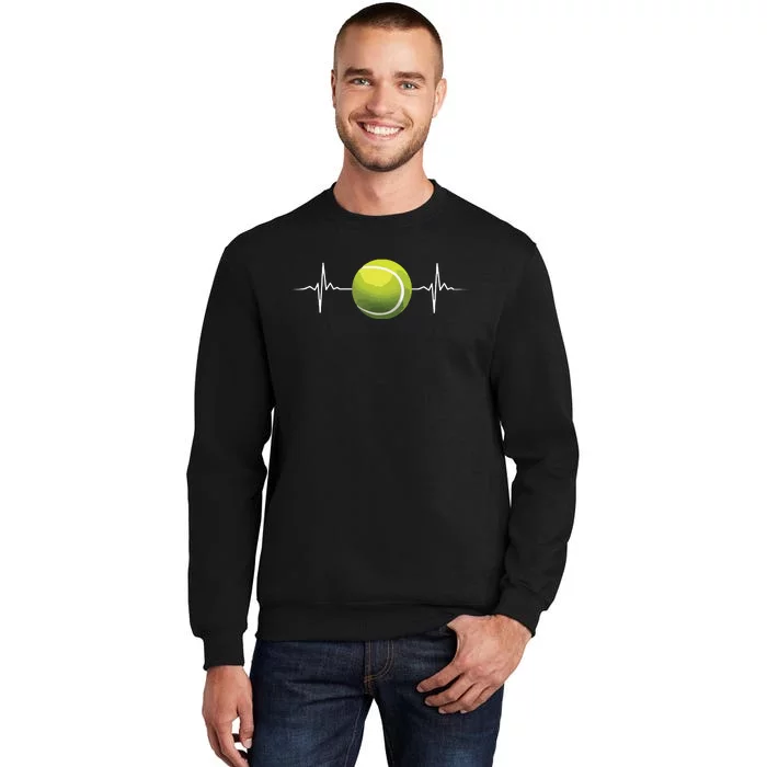 Cool Tennis Art For Racket Sport Tennis Player Tall Sweatshirt