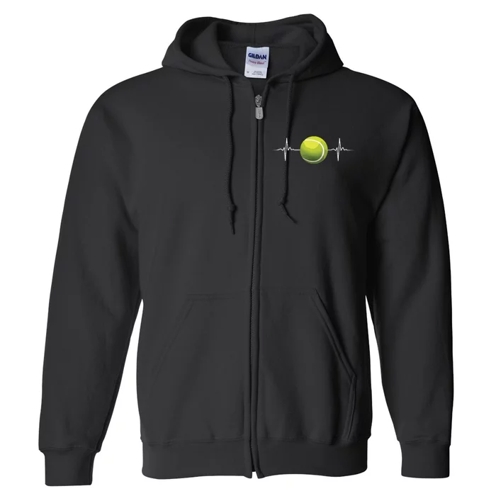 Cool Tennis Art For Racket Sport Tennis Player Full Zip Hoodie