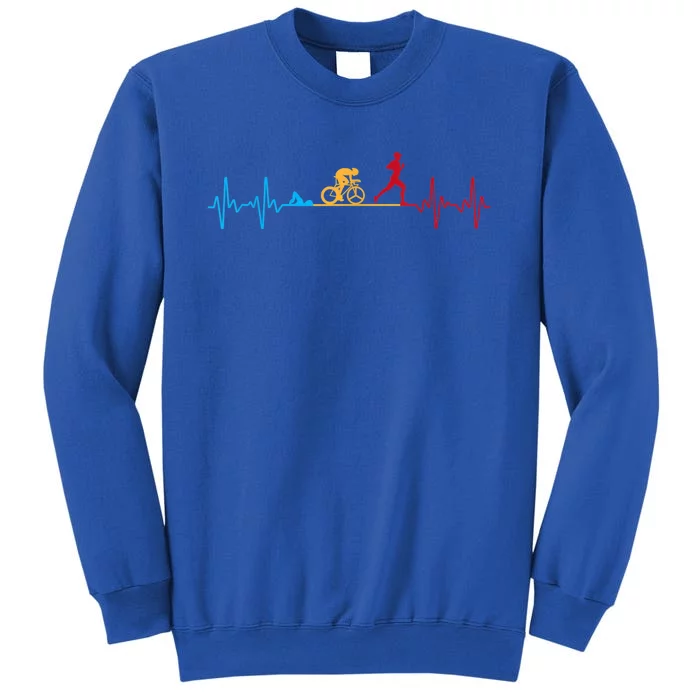 Cool Triathlon Art For Men Women Triathlete Endurance Sport Sweatshirt