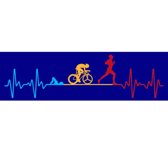 Cool Triathlon Art For Men Women Triathlete Endurance Sport Bumper Sticker