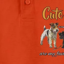 Cute Terrier And Scottie Dogs Are My Favorite People Gift Dry Zone Grid Performance Polo