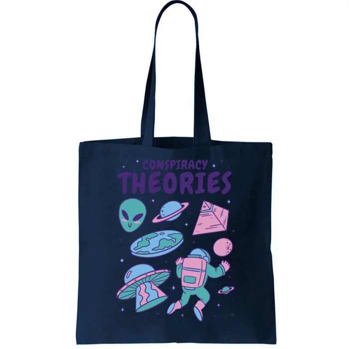 Conspiracy Theories Alien Space Tote Bag